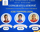 Ryan International School Kulai achieves 100% result in class X ICSE exam